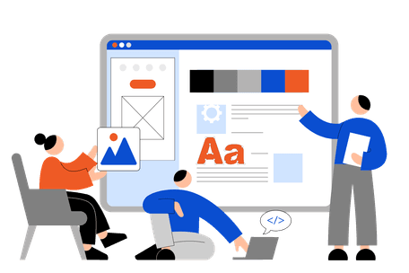Services — design and build illustration